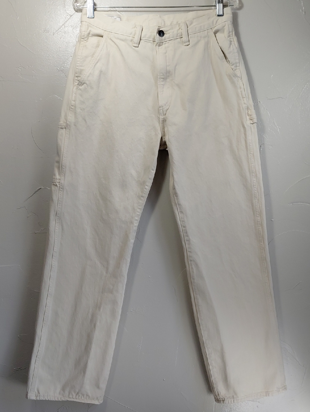 Men's Cream Workwear Jeans - Brand Unspecified